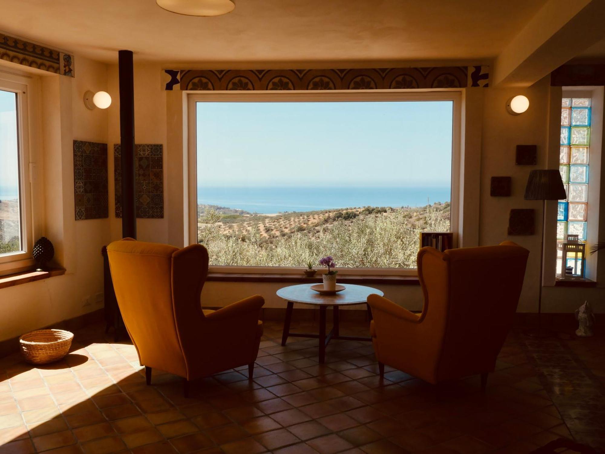 Villa Immersa In Oliveto Vista Mare Шака Екстериор снимка
